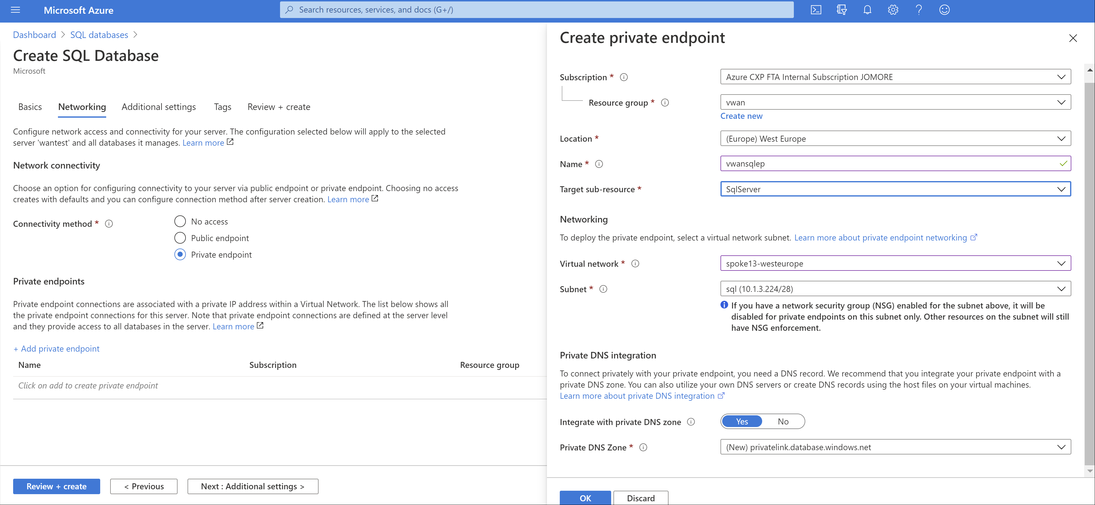create private link