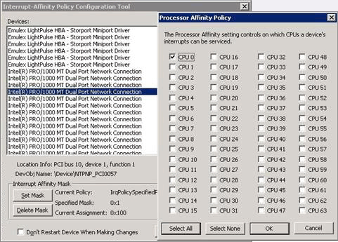 Interrupt-AffinityPolicyTool Interrupt-Affinity Policy Tool