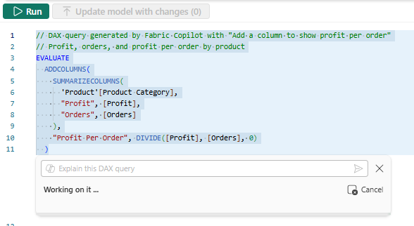 Screenshot showing Explain to me what this query does.