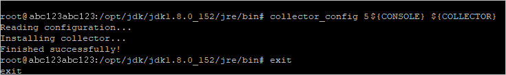 Screenshot of a configuration update example.