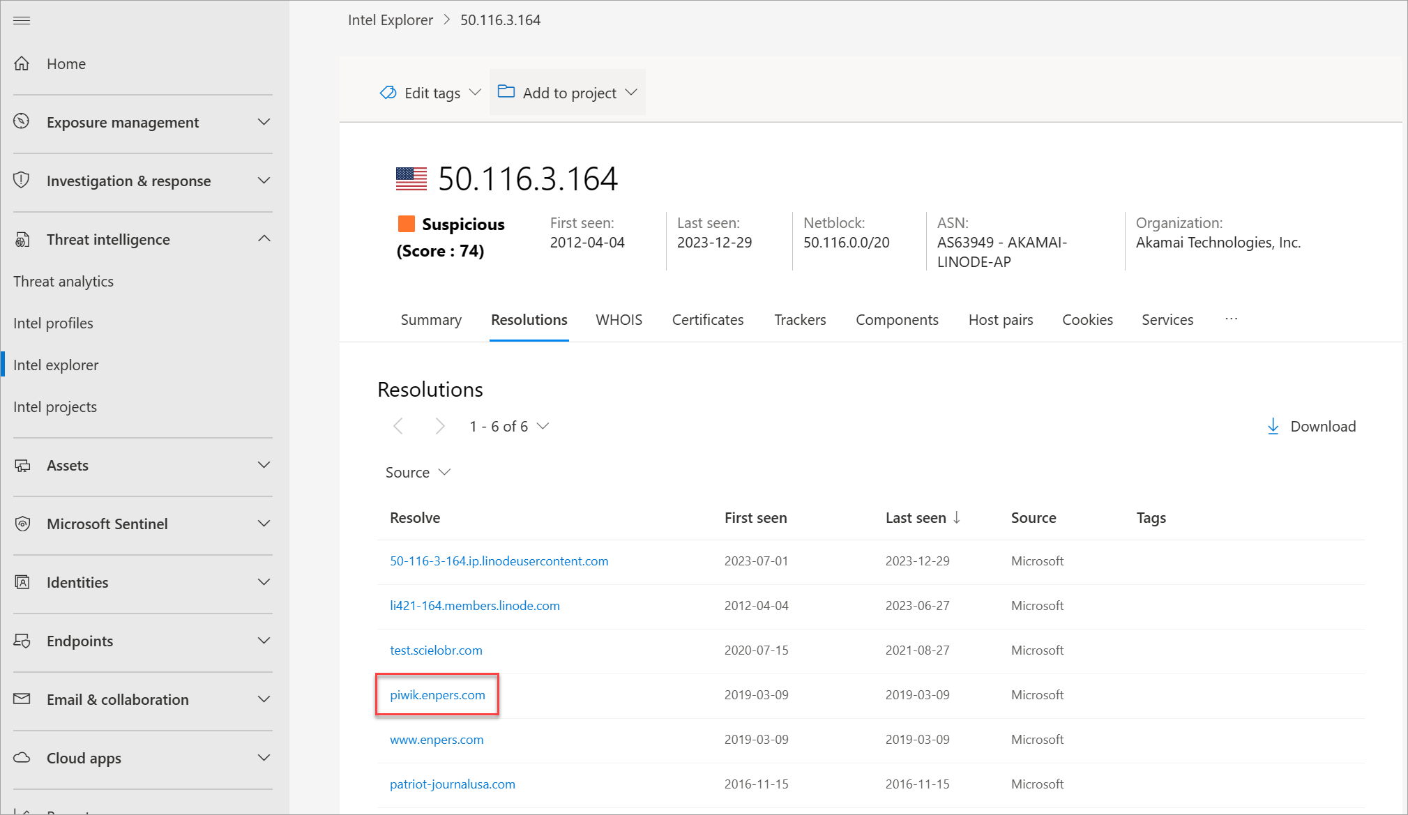 Tutorial Vulnerability Intel Domain Pivot.