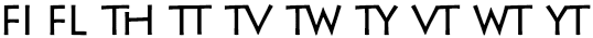 Text using OpenType standard ligatures Text using OpenType standard ligatures