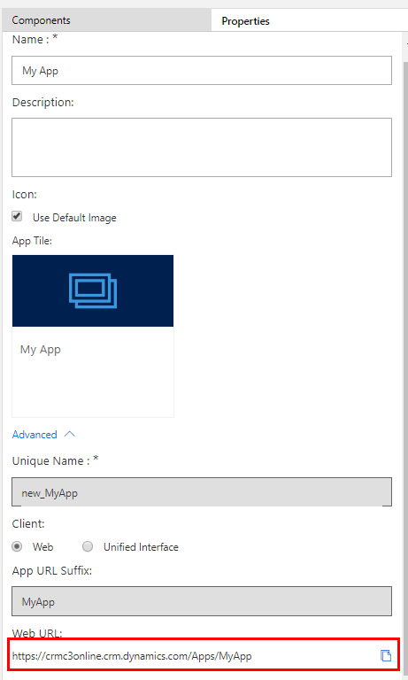 App URL App URL.