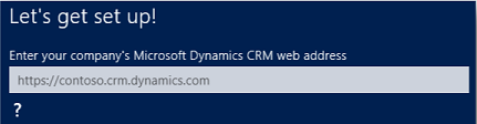 Dynamics 365 for tablets Let's get started screen for iPad Dynamics 365 for tablets Let's get started screen for iPad