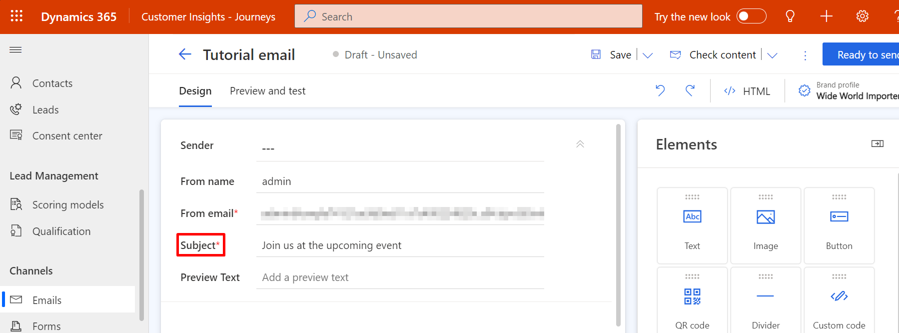 Enter a subject for your new email Enter a subject for your new email.