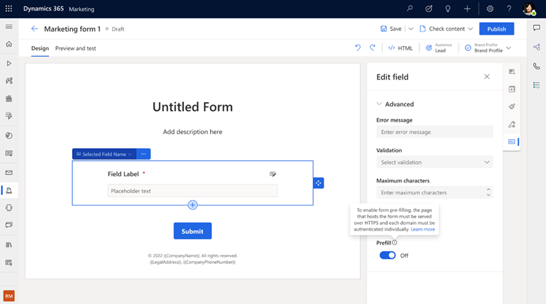 Streamline form filling and event registration with form prefill.