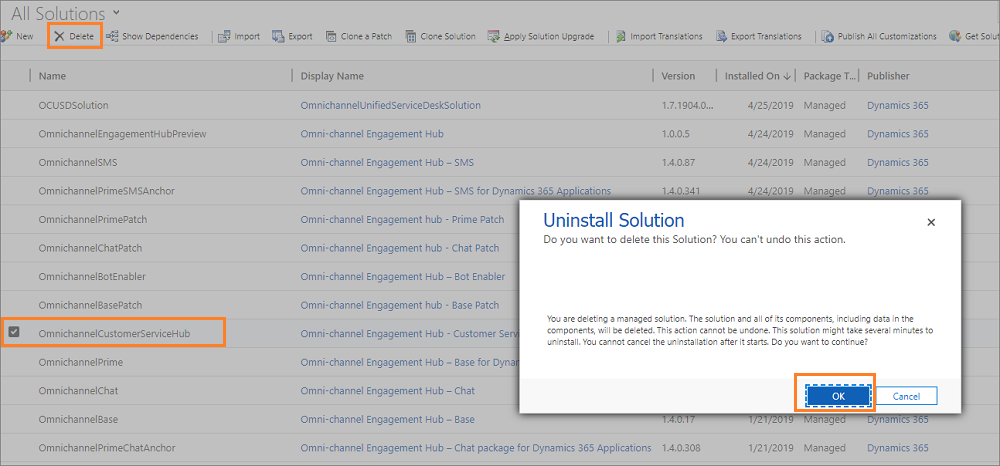 Delete Omnichannel Solution Delete Omnichannel Solution.