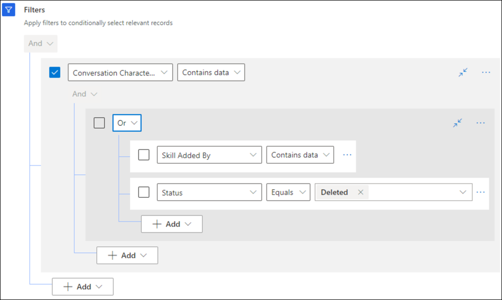 Conditions to fetch data for retraining the model Conditions to fetch data for retraining the model.