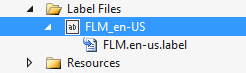 Label files.