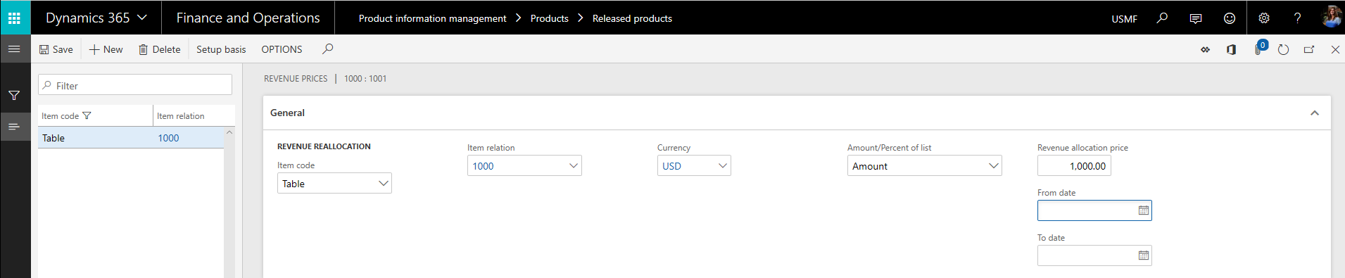Revenue pricing screenshot.