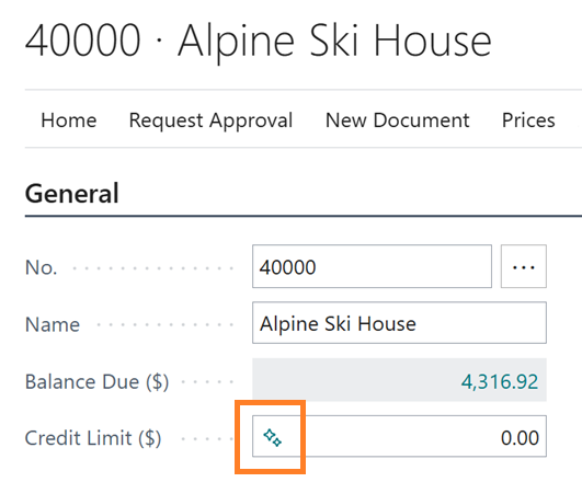 The sparkle icon appearing directly within field input boxes. The sparkle icon appearing directly within field input boxes.