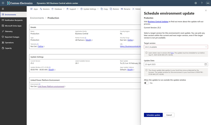Flexible Update Management in admin center Flexible Update Management in admin center