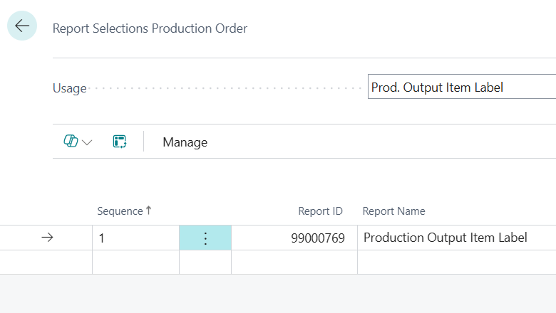 Report selection page Report selection page