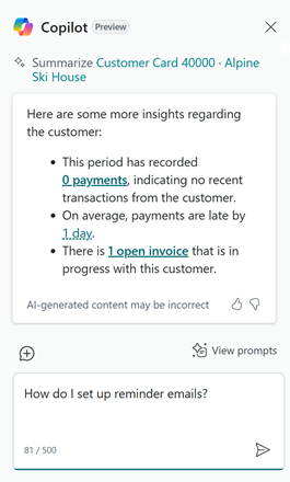 More insights available directly in the Copilot pane. More insights available directly in the Copilot pane.