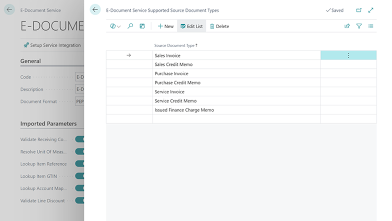 Add issued finance charge and issued reminder as e-document types Add issued finance charge and issued reminder as e-document types