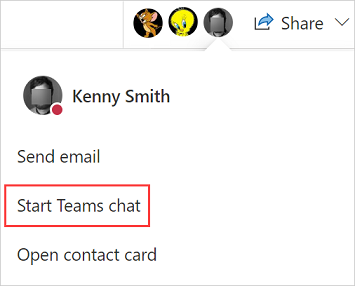 Start a connected chat with other online members