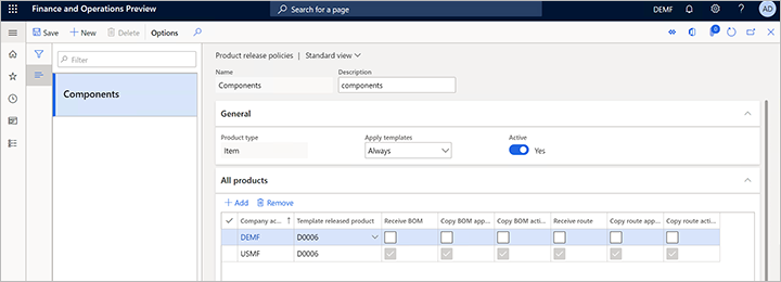 Adding a product release policy Adding a product release policy.