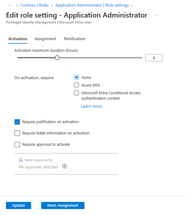 Screenshot that shows the Edit role setting - Attribute Definition Administrator page.