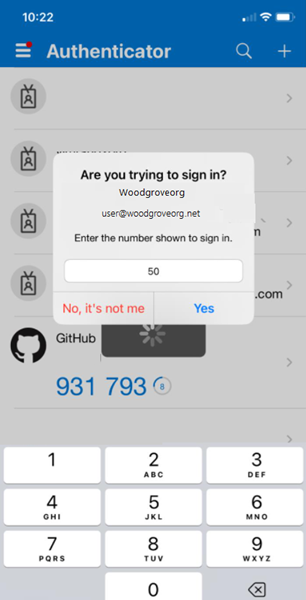 Screenshot that shows a number match.