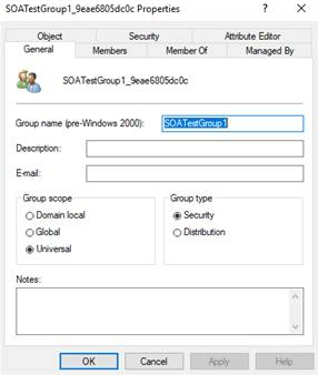 Screenshot of the updated group.