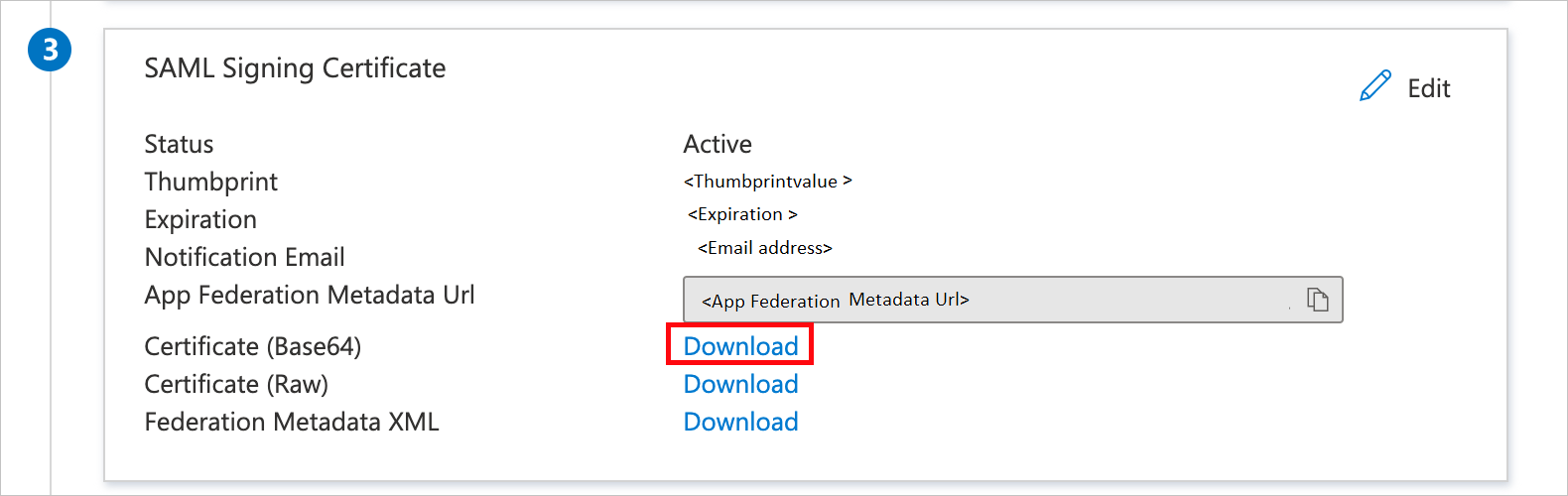 Certificate Screenshot shows the Certificate download link.