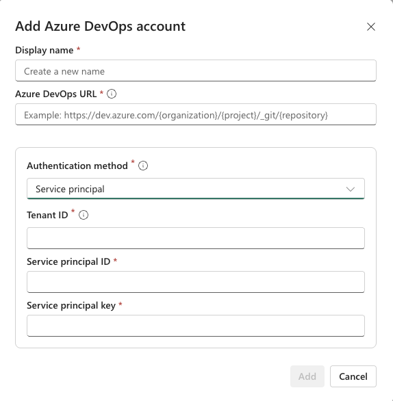 Screenshot of a new connection using the preferred method.