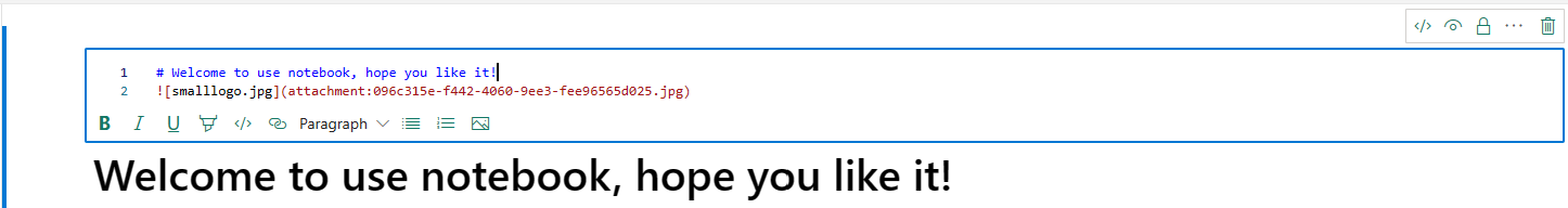 Screenshot of the text formatting toolbar.