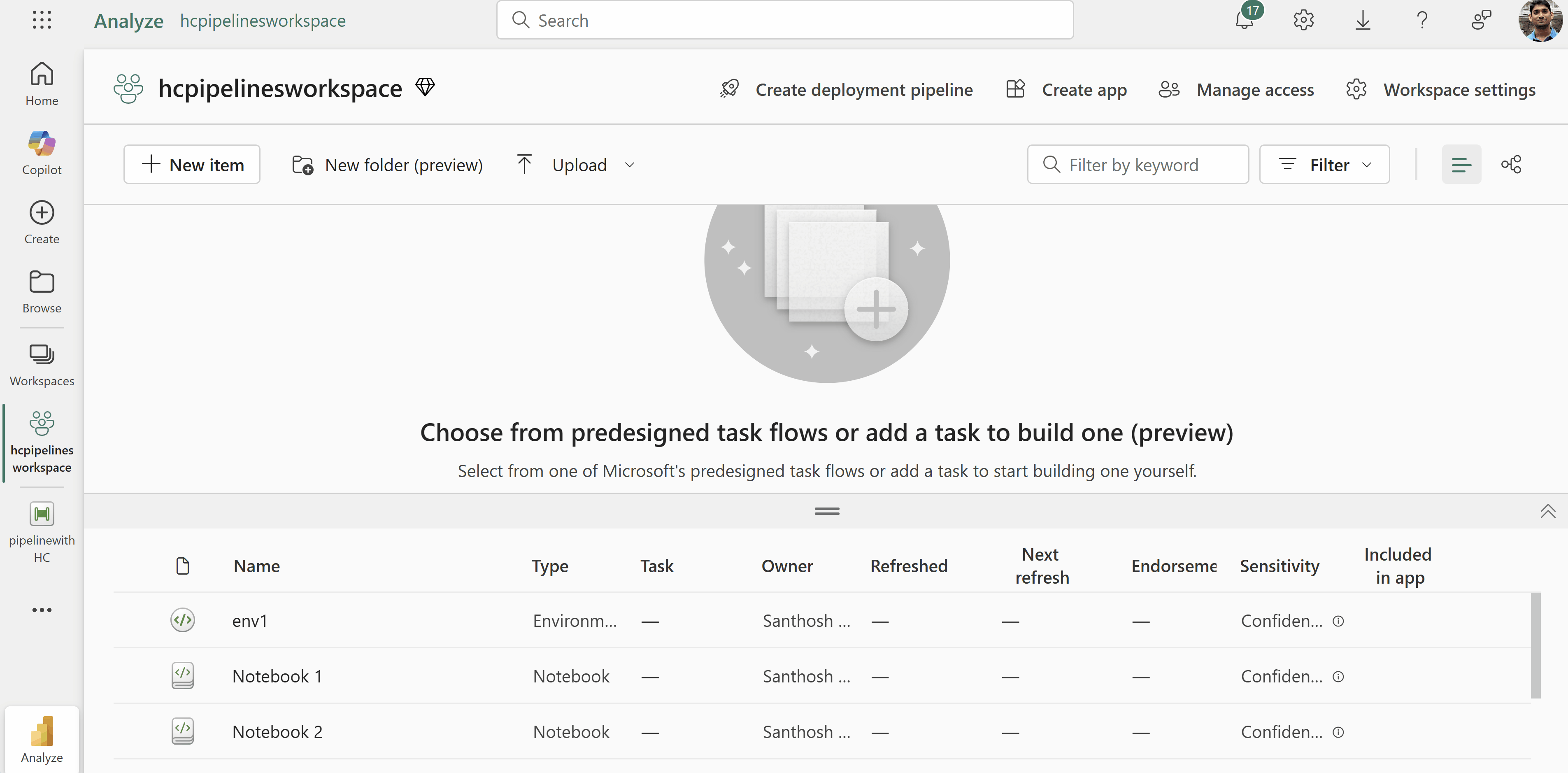 Animation showing high concurrency session for notebooks.
