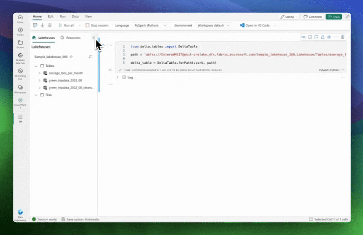 GIF showing the immediate warning when upgradeTableProtocol method is used.