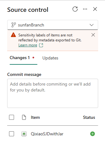 Screenshot of workspace source control panel.