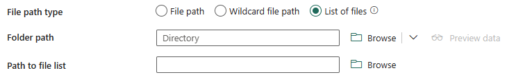 Screenshot showing path to file list.