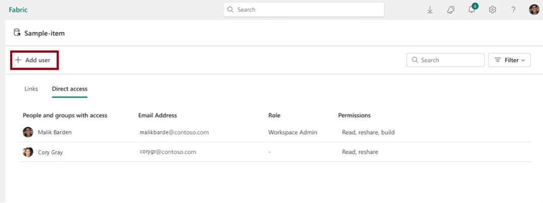 Screenshot of add user.