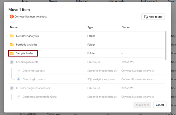 Screenshot showing the dialog for selecting destination folder.