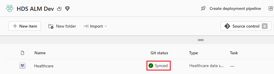 A screenshot displaying a successful git sync.