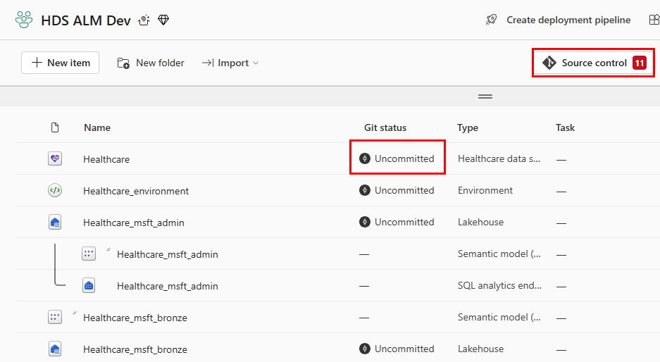 A screenshot displaying the source control option.
