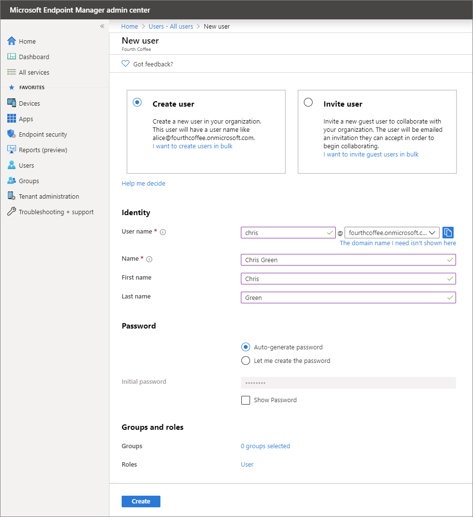 Add user details.