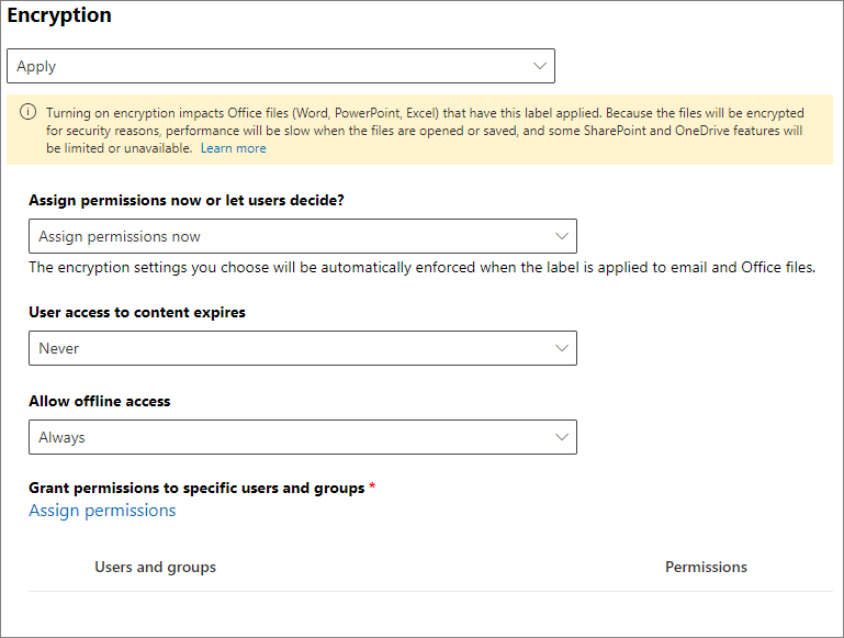 Settings for admin defined permissions.