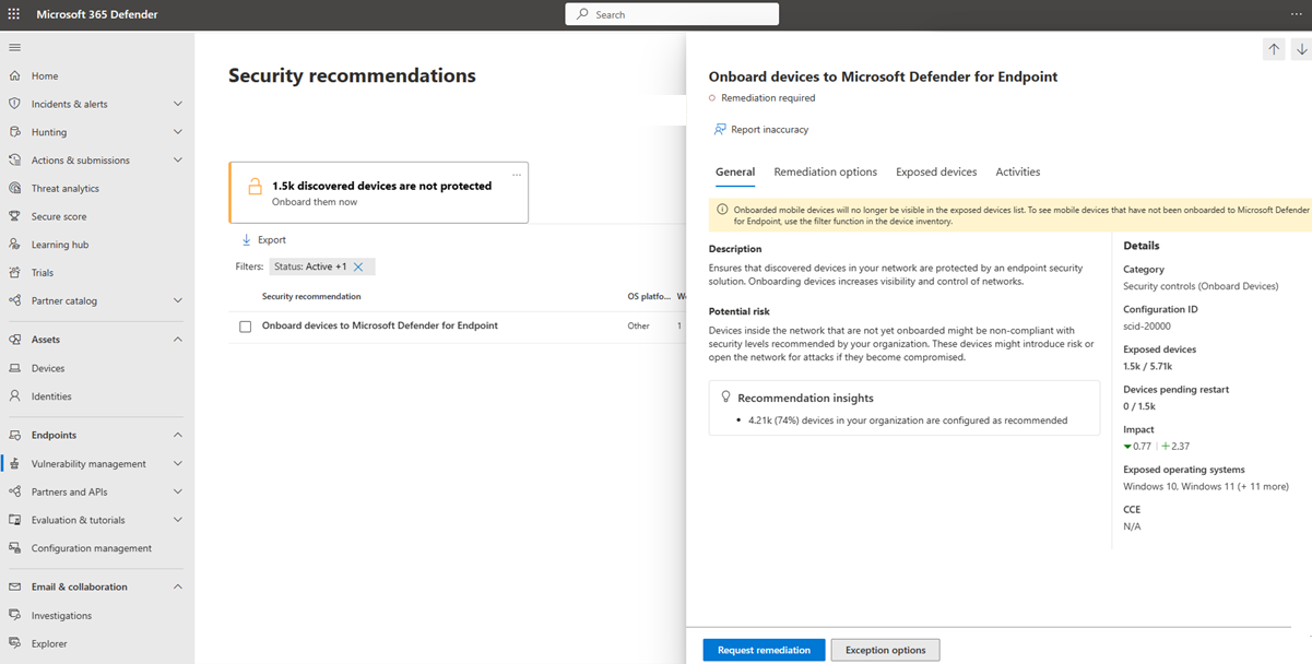 onboard devices security recommendation