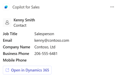 Screenshot showing Adaptive card in Teams. Screenshot showing Adaptive card in Teams.