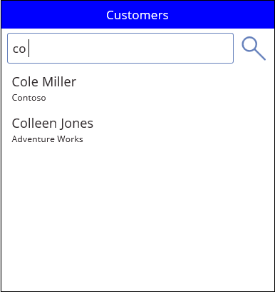 Search with starts with Search with starts with.