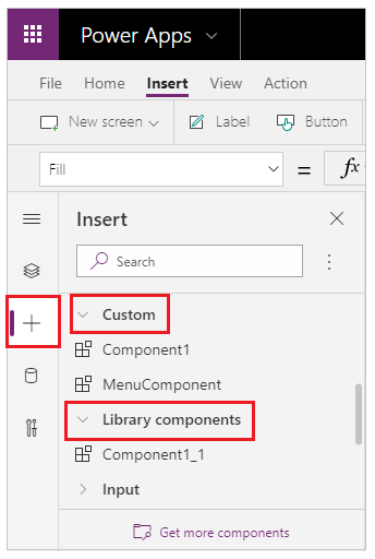 Insert components to the app Insert components to the app.