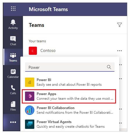 Search for Power Apps Search for Power Apps.