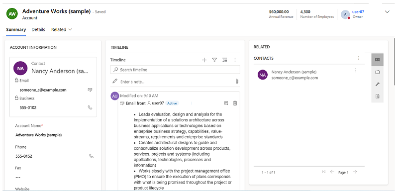 Inline view of email Inline view of email.