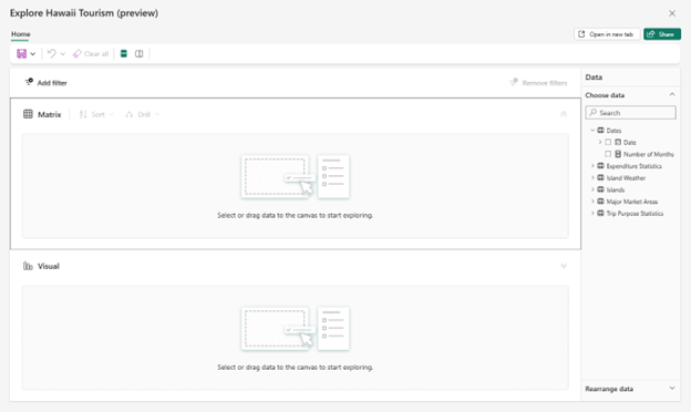 Screenshot showing the Explore window opened.
