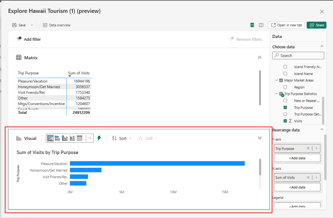 Screenshot showing modifying the section with the black border.