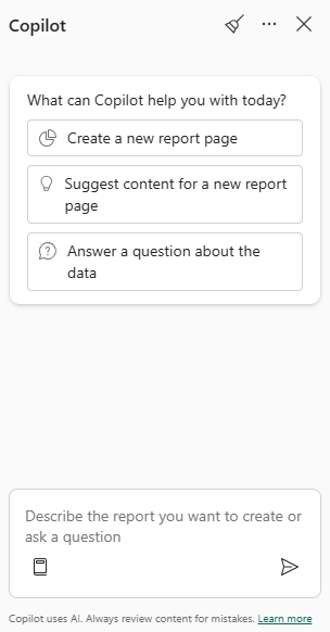 Screenshot showing Copilot pane.