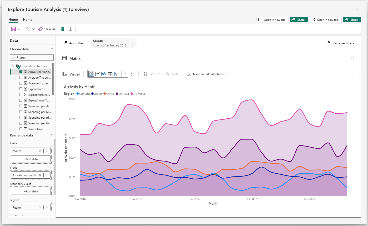 Screenshot showing what happens when users explore in the full immersive summary in Copilot.