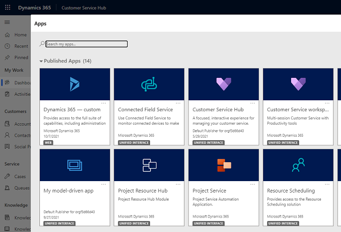 Unified Interface apps Unified Interface apps