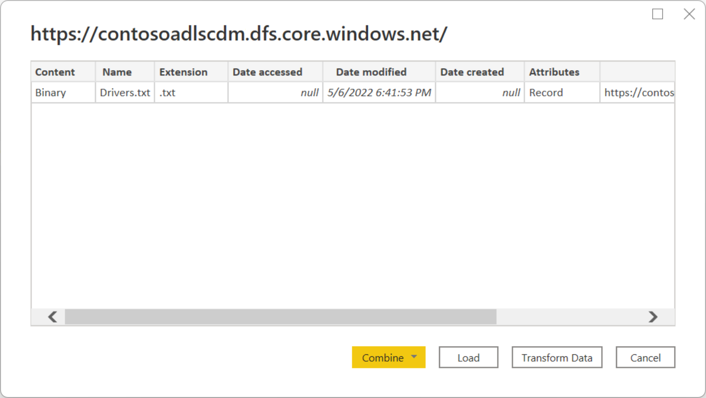 Screenshot of the Navigator open and containing the data from the Drivers.text file.