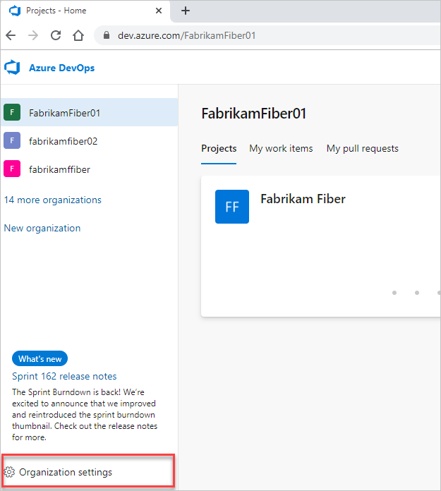 Screenshot shows the Admin settings button.